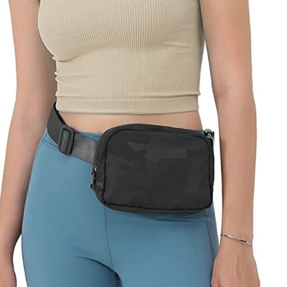 Black Camo Fanny Pack 